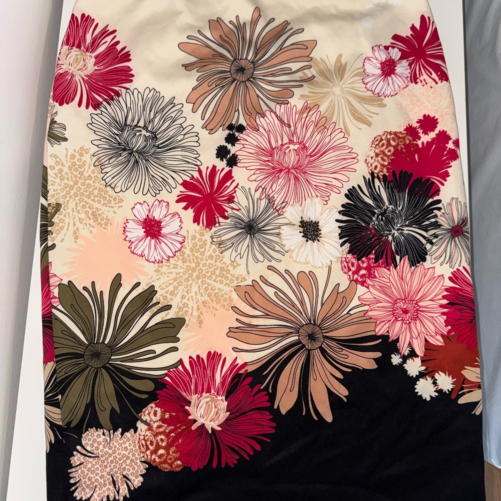Floral Pencil Skirt in Multicolor by [Brand]